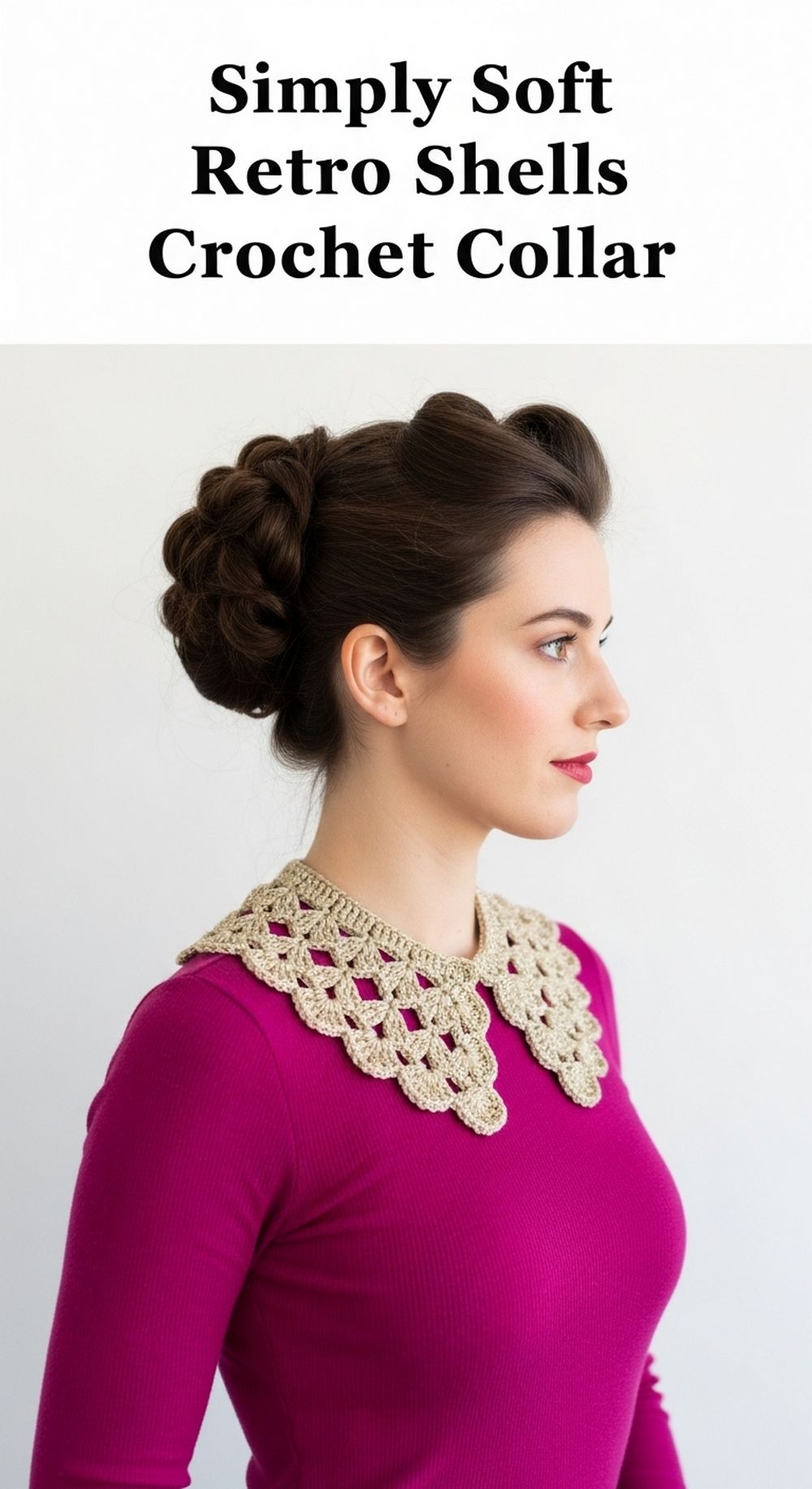 Simply Soft Retro Shells Crochet Collar
