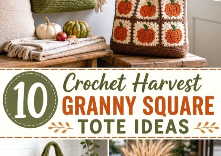Crochet Harvest Granny Square Tote Ideas