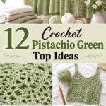 Crochet Pistachio Green Top Ideas