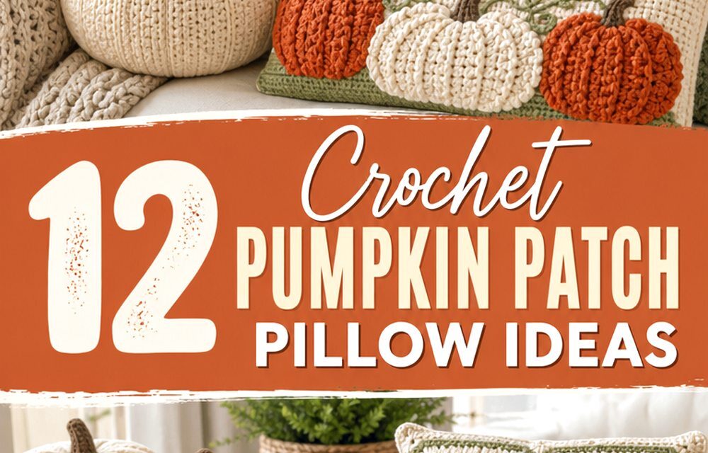 Crochet Pumpkin Patch Pillow Ideas