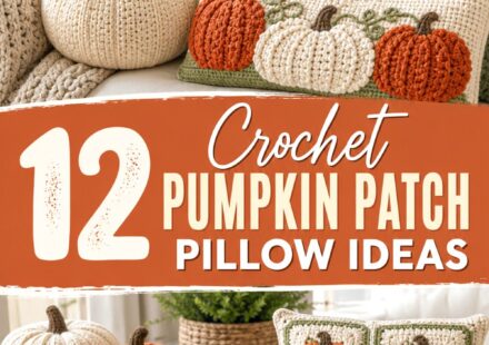 Crochet Pumpkin Patch Pillow Ideas