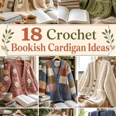 Crochet Bookish Cardigan Ideas