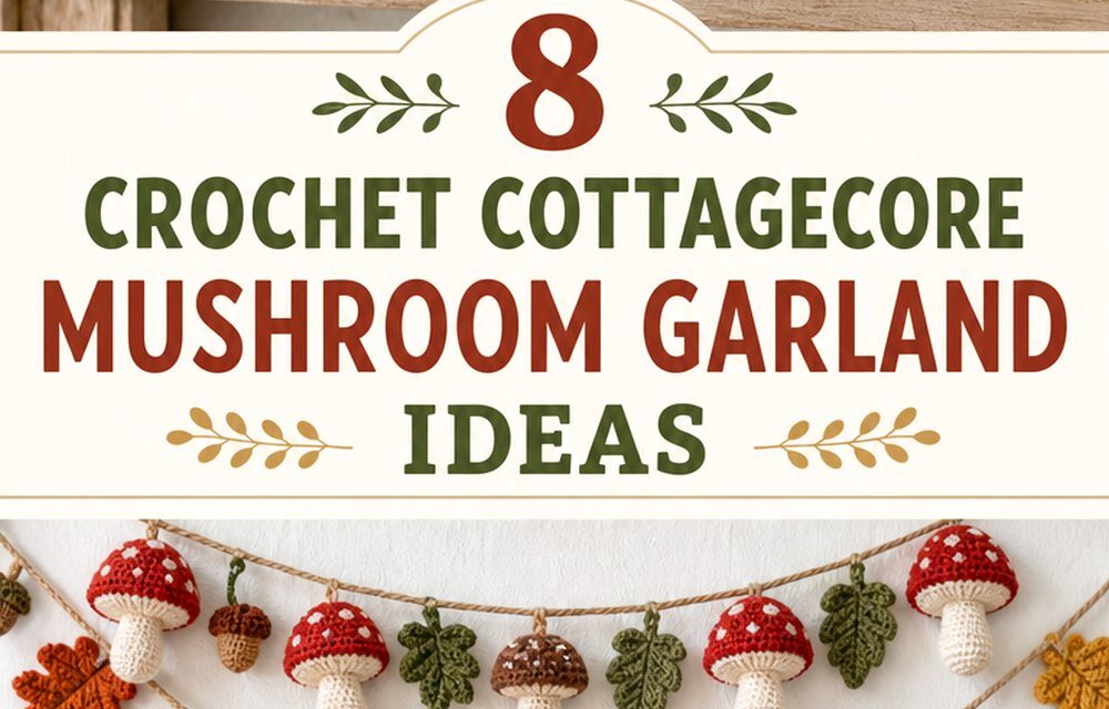 Crochet Cottagecore Mushroom Garland Ideas