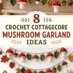 Crochet Cottagecore Mushroom Garland Ideas