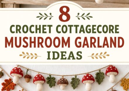 Crochet Cottagecore Mushroom Garland Ideas