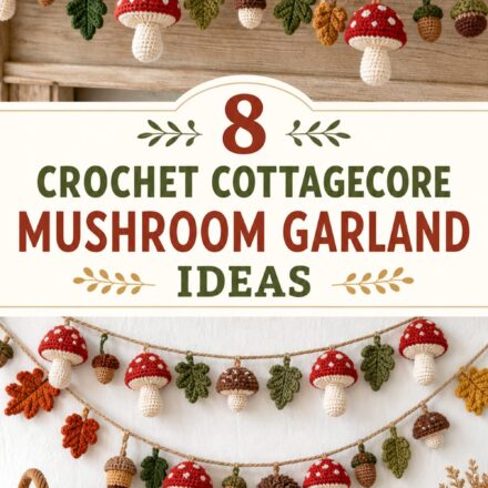 Crochet Cottagecore Mushroom Garland Ideas