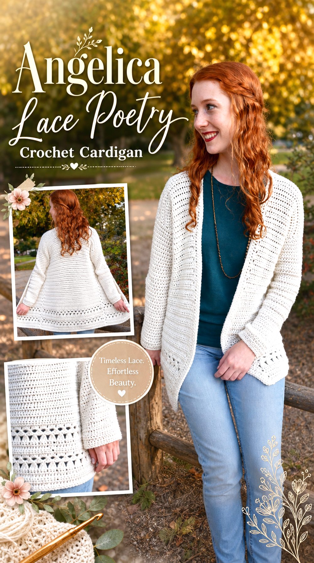 Angelica Lace Poetry Crochet Cardigan