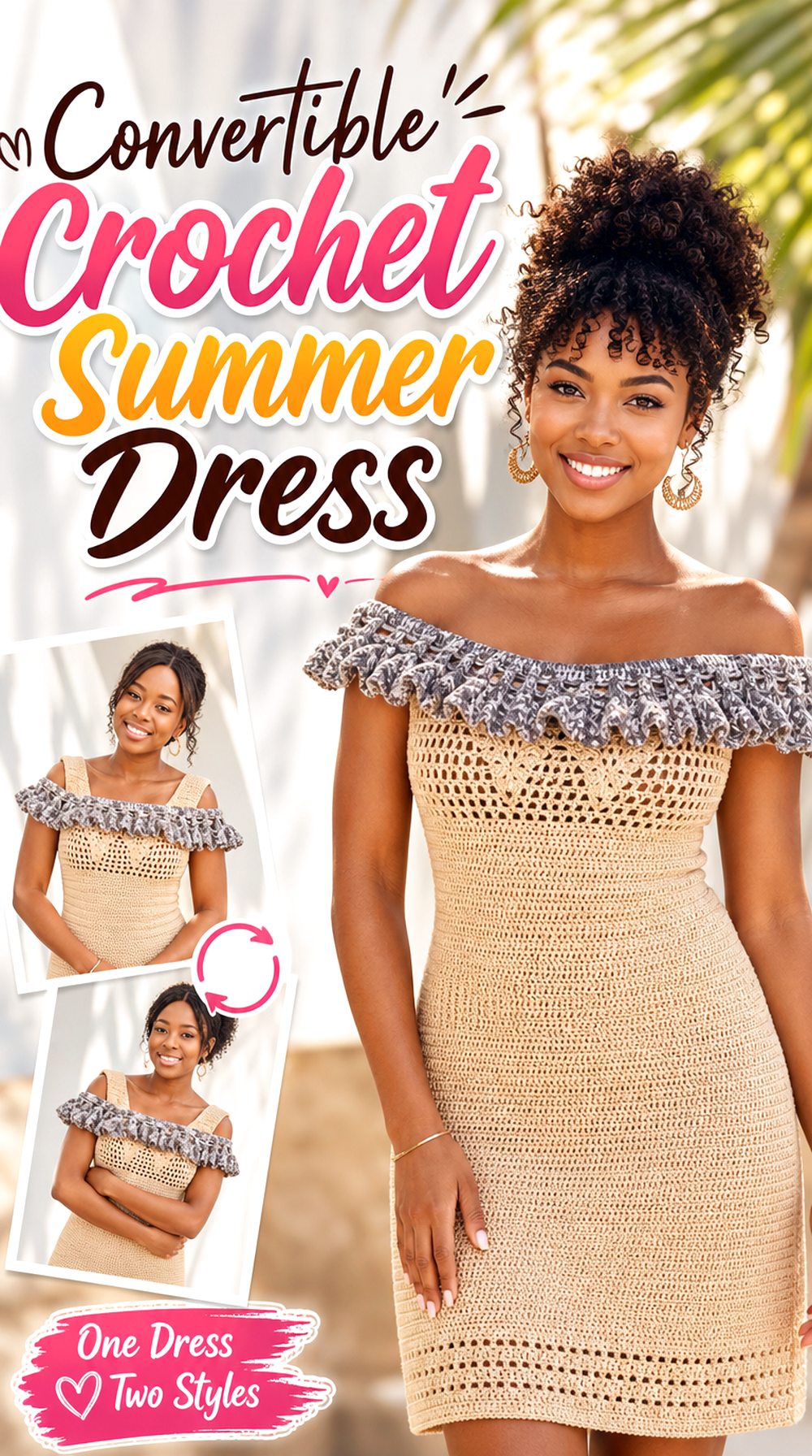 Convertible Crochet Summer Dress