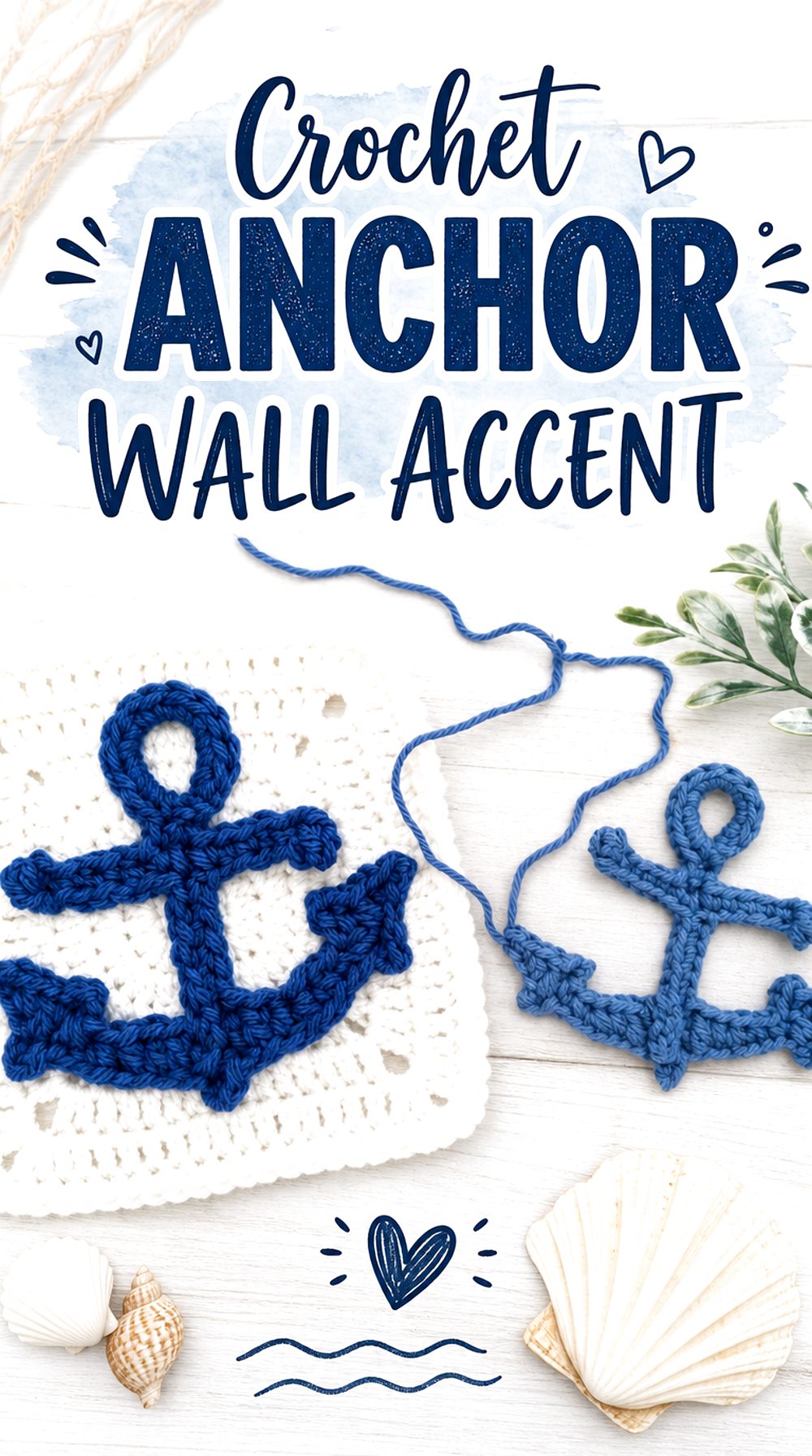 Crochet Anchor Wall Accent