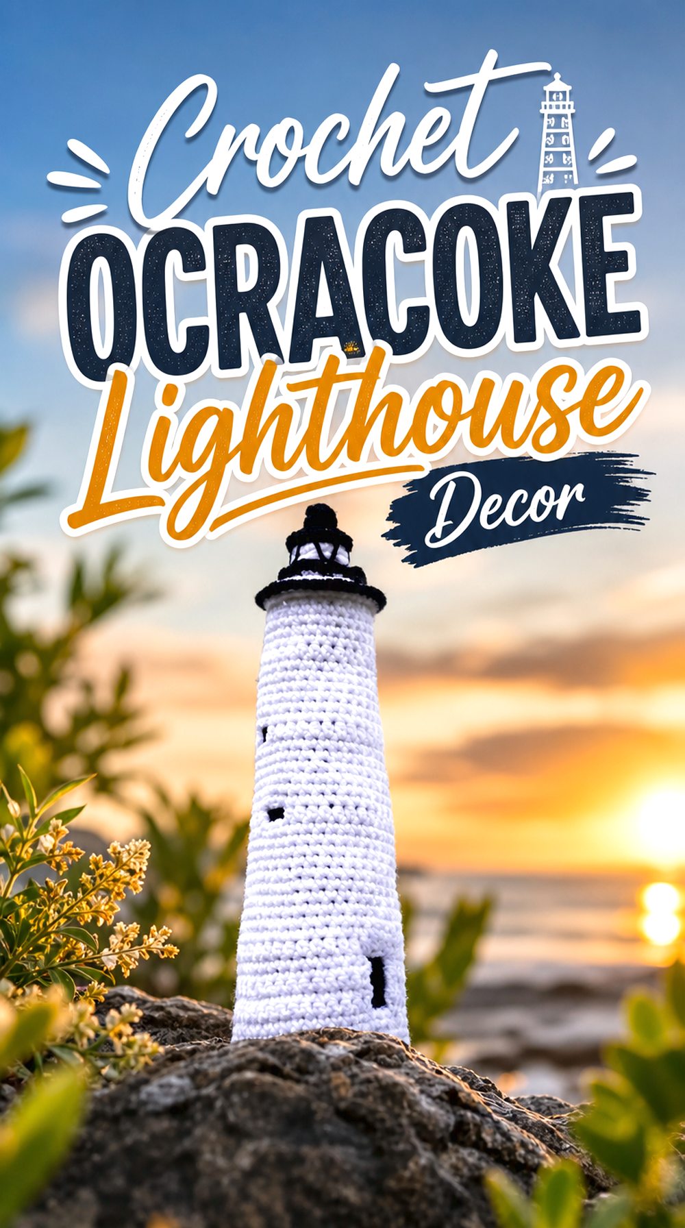 Crochet Ocracoke Lighthouse Decor