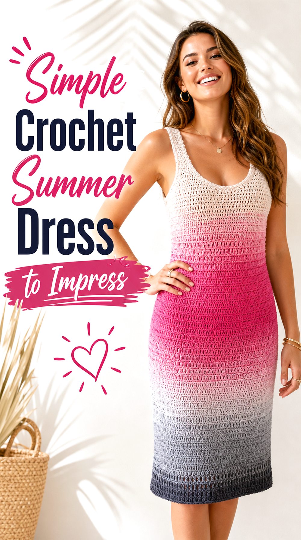 Simple Crochet Summer Dress to Impress