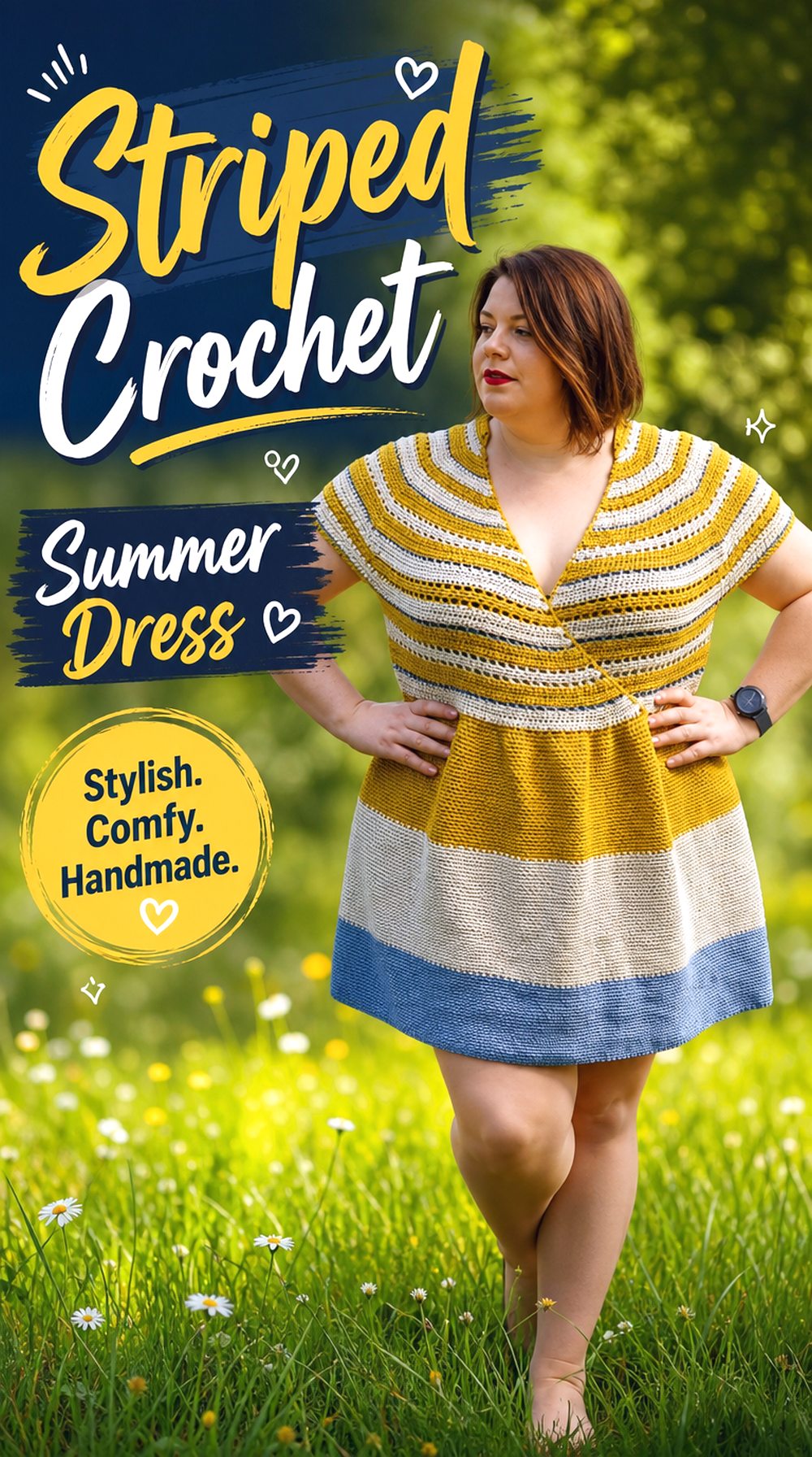 Striped Crochet Summer Dress