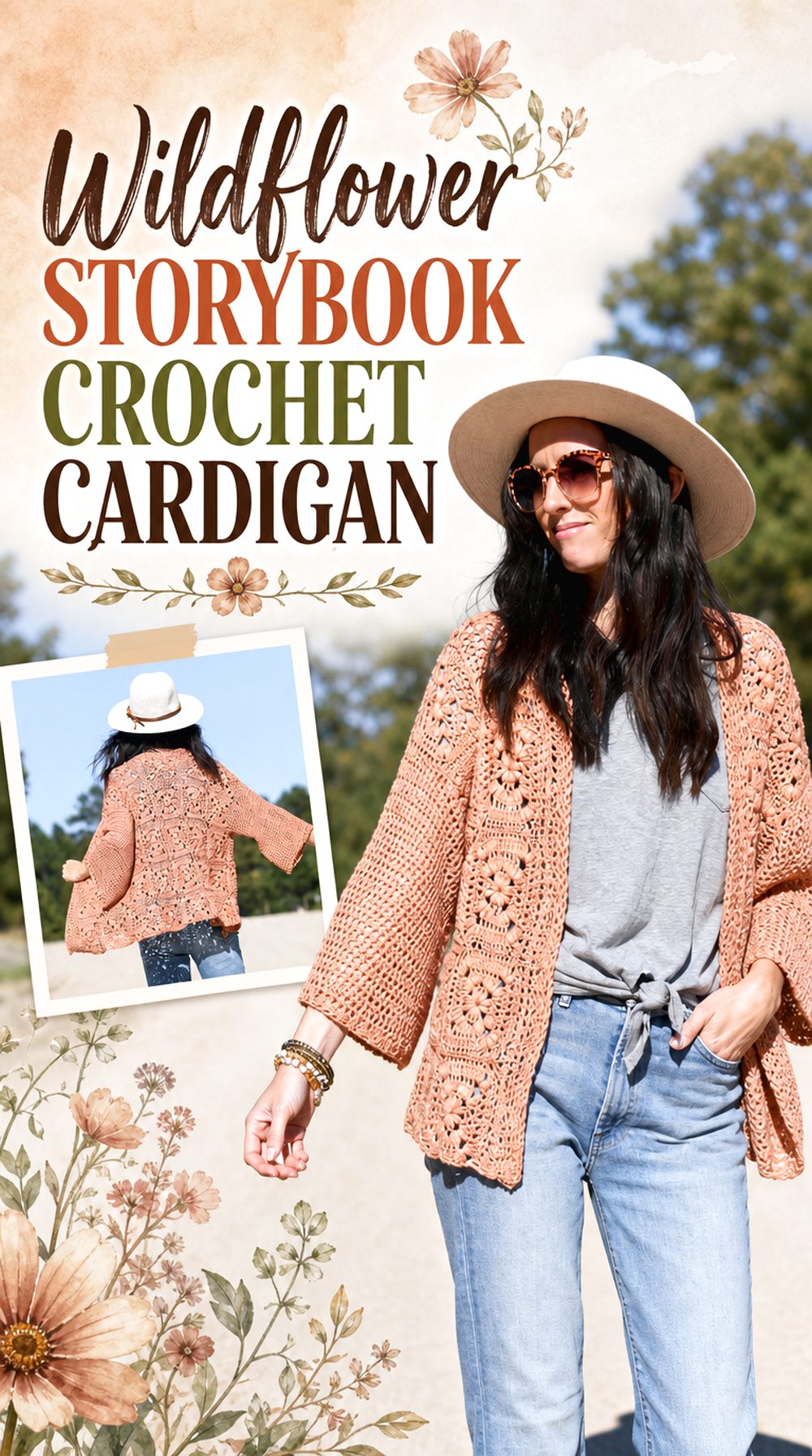 Wildflower Storybook Crochet Cardigan