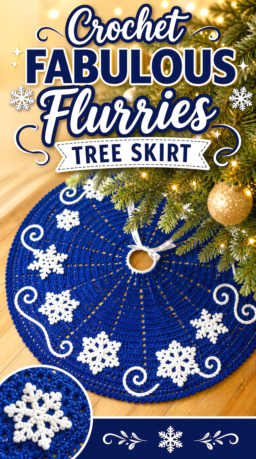 Crochet Fabulous Flurries Tree Skirt