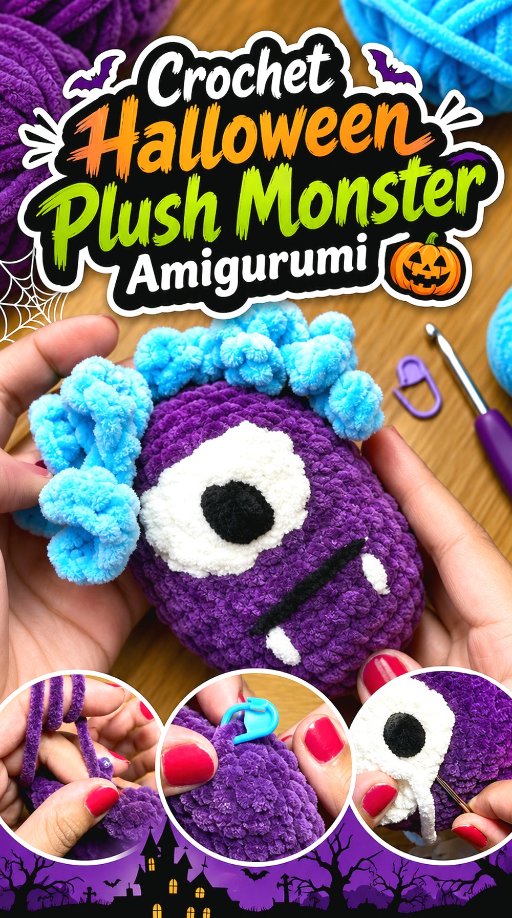 Crochet Halloween Plush Monster Amigurumi