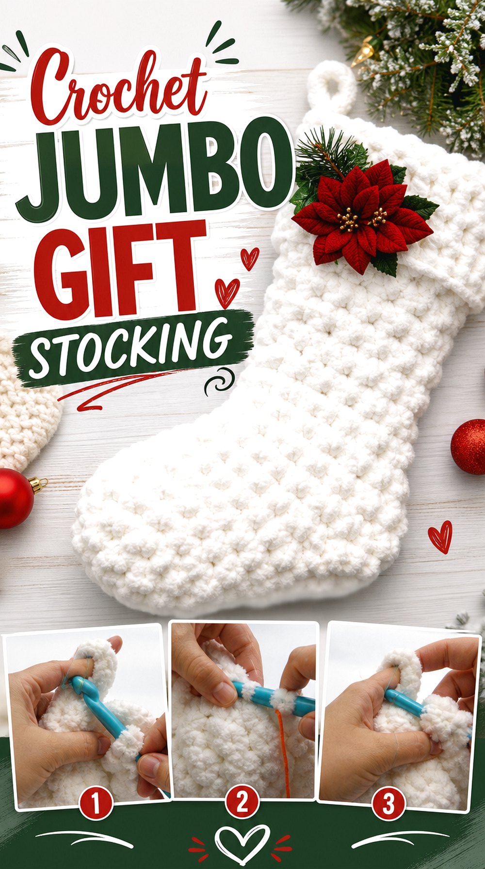 Crochet Jumbo Gift Stocking