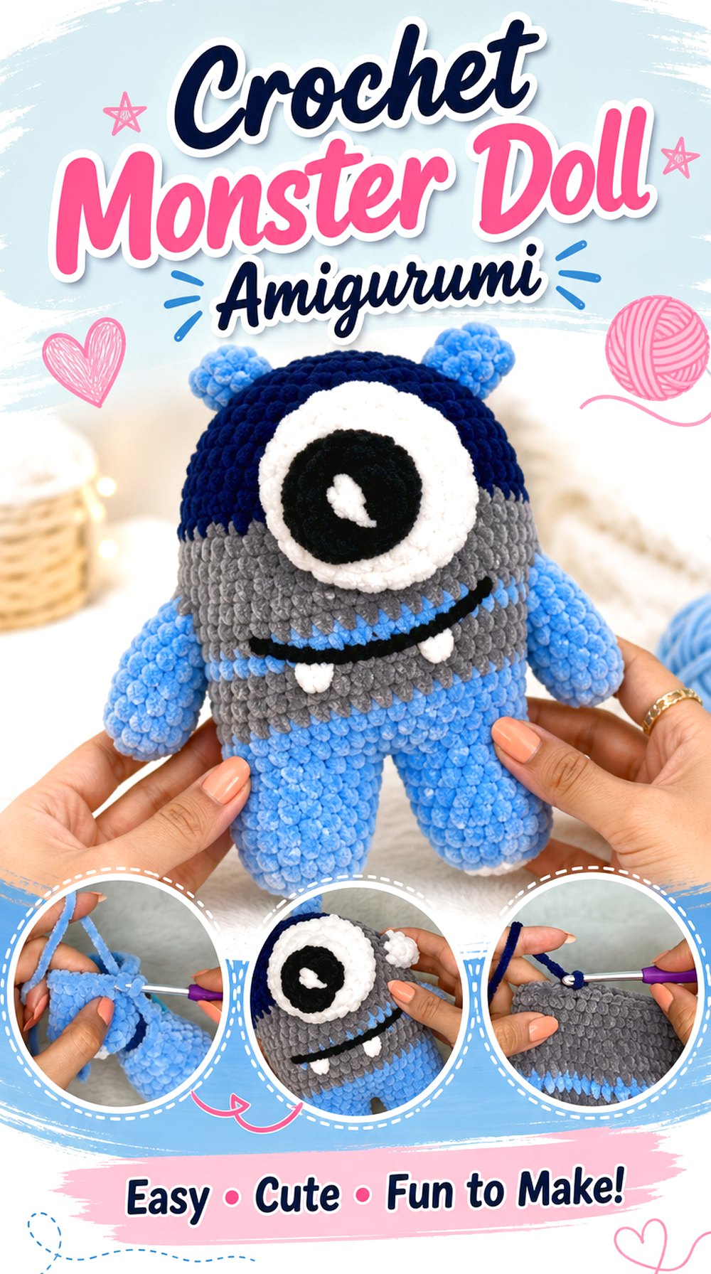 Crochet Monster Doll Amigurumi
