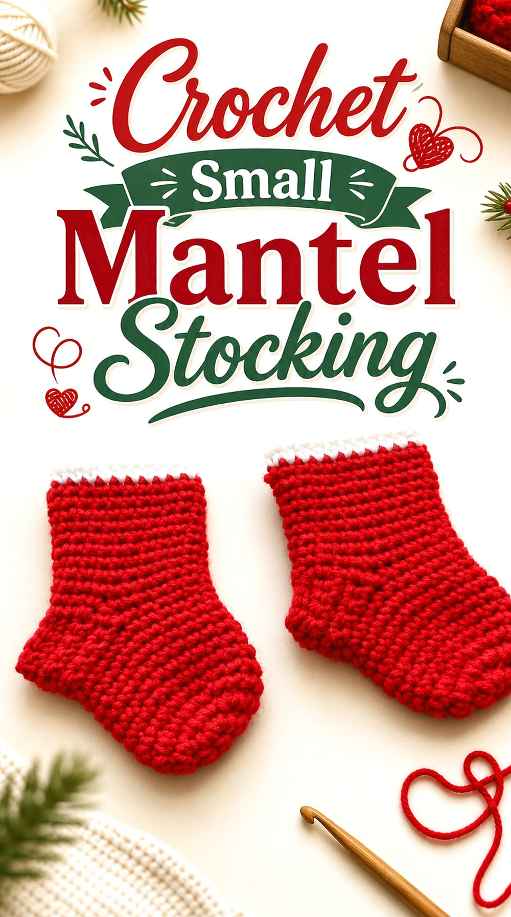 Crochet Small Mantel Stocking